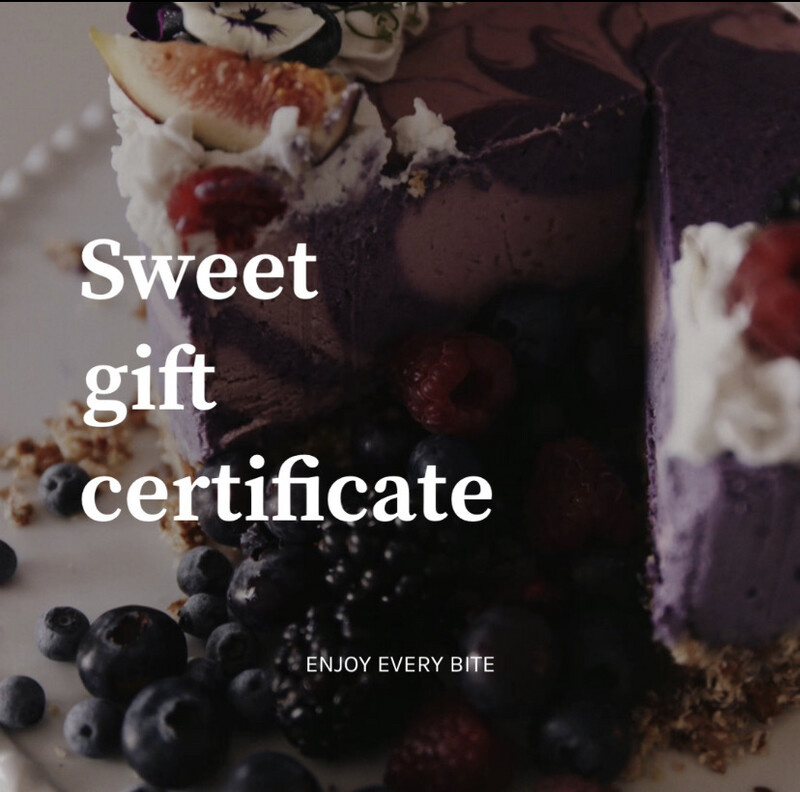 Sweet gift certificate